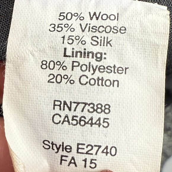 J. CREW Men's EUC Wool Stadium Jogger Pant Gray | Size XS - Picture 8 of 9